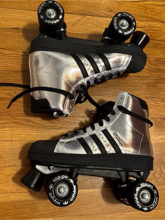 adidas Shoes - Adidas Superstar Silver High-Top Roller Skates